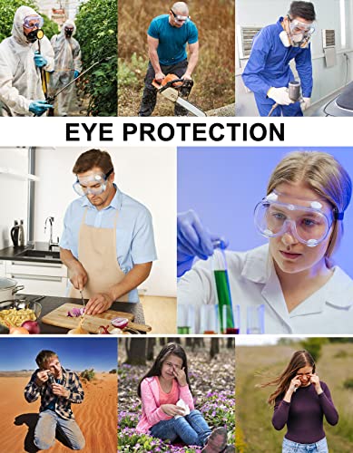 MELASA Safety Goggles ANSI Z87.1, Anti-Fog Protective Lab Goggles, Eye Protection Goggles, Adjustable,Lightweight - Image 5