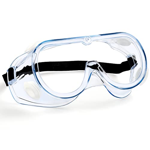 MELASA Safety Goggles ANSI Z87.1, Anti-Fog Protective Lab Goggles, Eye Protection Goggles, Adjustable,Lightweight - Image 1