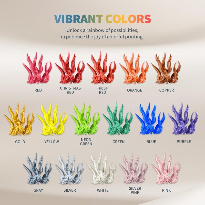 OVERTURE Silk Filament PLA 1.75mm Clog-Free Shiny 3D Printer Filament, 1kg Spool (2.2lbs), Dimensional Accuracy +/- 0.02 mm, Fit Most FDM Printer(Silk Gold) - Image 5