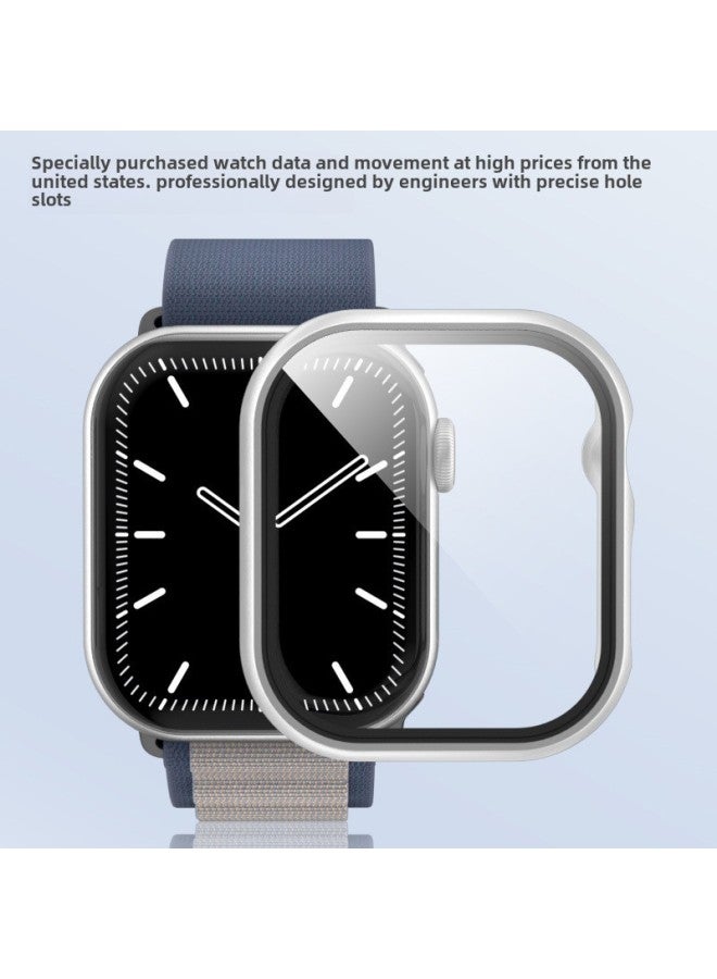 For Apple Pc All-in-one Shell Ten Generation Apple Smart Watch Samsung Protective Case S10 Smart Watch Protective Case-Color:Starlight Color-Dimensions:44mm