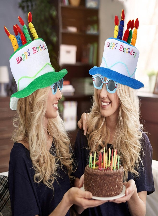 كوم قبعة عيد ميلاد قطيفة من كوم، قطعتان، للبالغين، كوبان من الكريمة الحلوة، زينة حفلات مبتكرة، قبعات عيد ميلاد سعيد (أزرق، أخضر) - Image 5