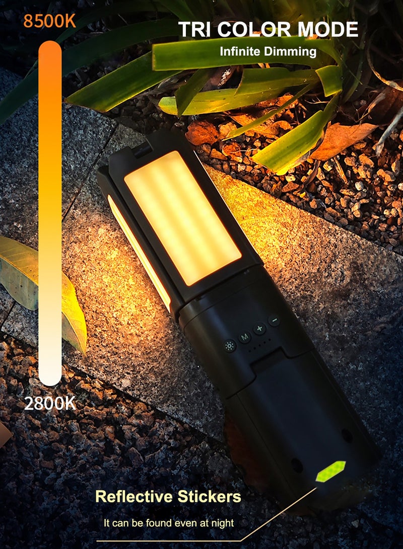 جنرال مصابيح تخييم، فانوس تخييم LED ذو سعة كبيرة، بطارية 10000 مللي أمبير، مصباح ليلي محمول قابل للطي وقابل لإعادة الشحن، ساطع للغاية بقوة 800 لومن، مقاوم للماء IPX7 للطوارئ في الهواء الطلق (أخضر عسكري)  - Image 5