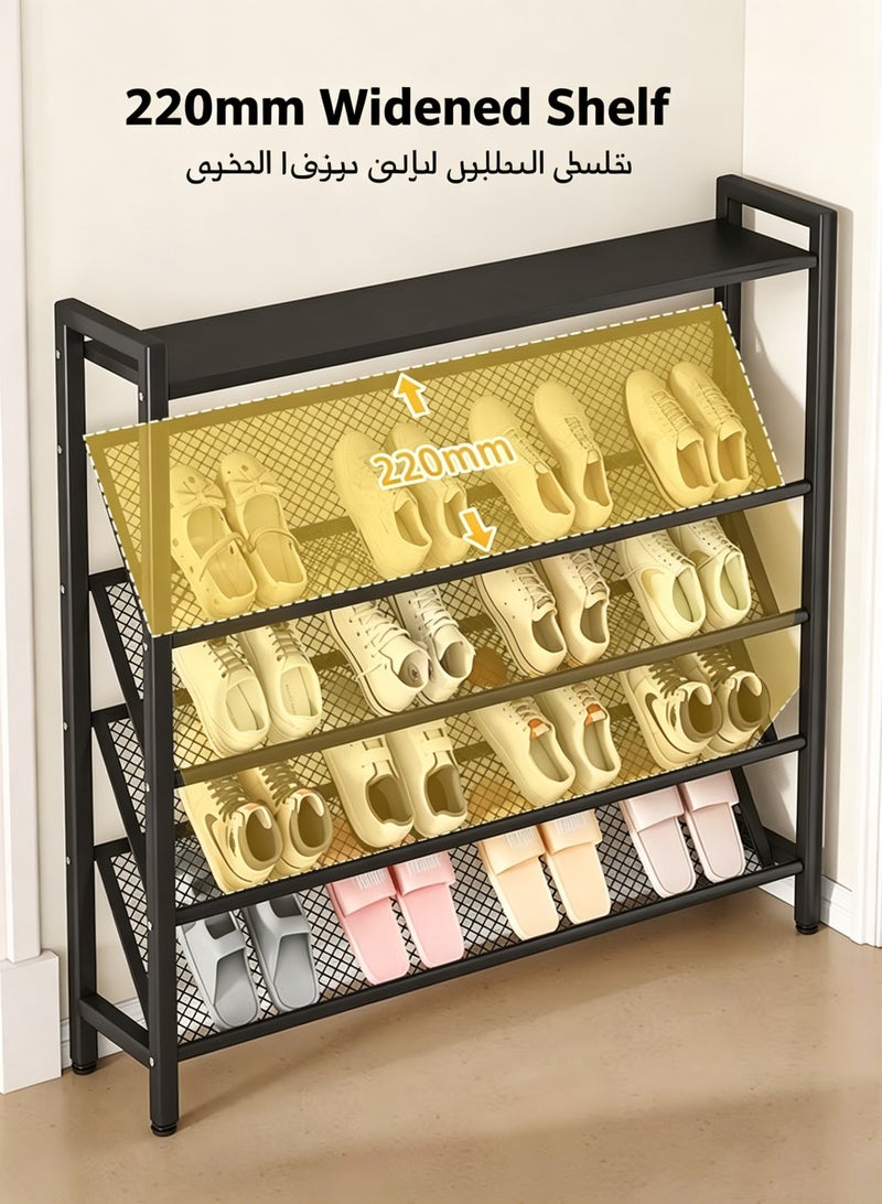 Joybos 5-Tier Metal Shoe Rack Organizer | Heavy Duty Space Saving Shoe Shelf | Entryway & Bedroom Storage Stand | Durable Freestanding Shoe Storage Rack for Home - Image 5