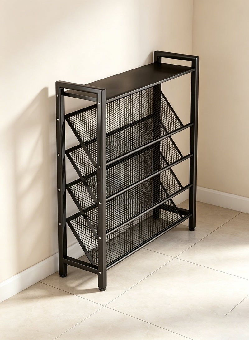 Joybos 5-Tier Metal Shoe Rack Organizer | Heavy Duty Space Saving Shoe Shelf | Entryway & Bedroom Storage Stand | Durable Freestanding Shoe Storage Rack for Home - Image 3