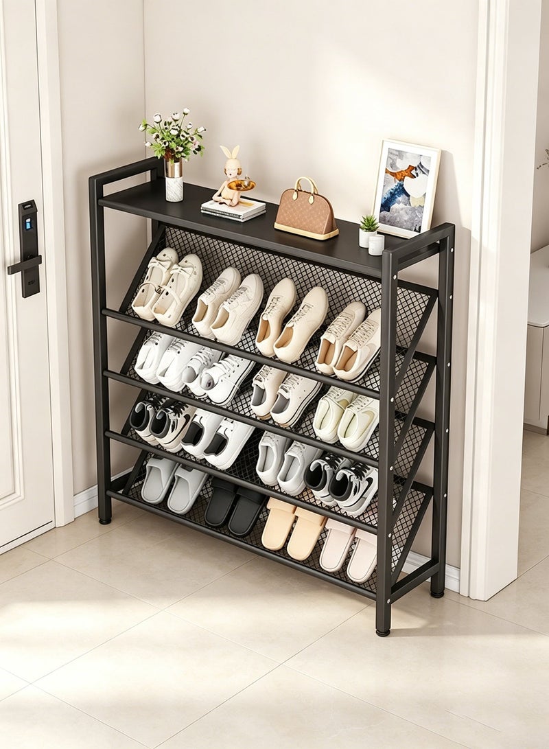 Joybos 5-Tier Metal Shoe Rack Organizer | Heavy Duty Space Saving Shoe Shelf | Entryway & Bedroom Storage Stand | Durable Freestanding Shoe Storage Rack for Home - Image 1