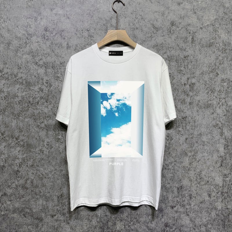 Long-Term Goods Fashion Brand Purple Brand T Shirt Short-Sleeved T-Shirt - Image 3