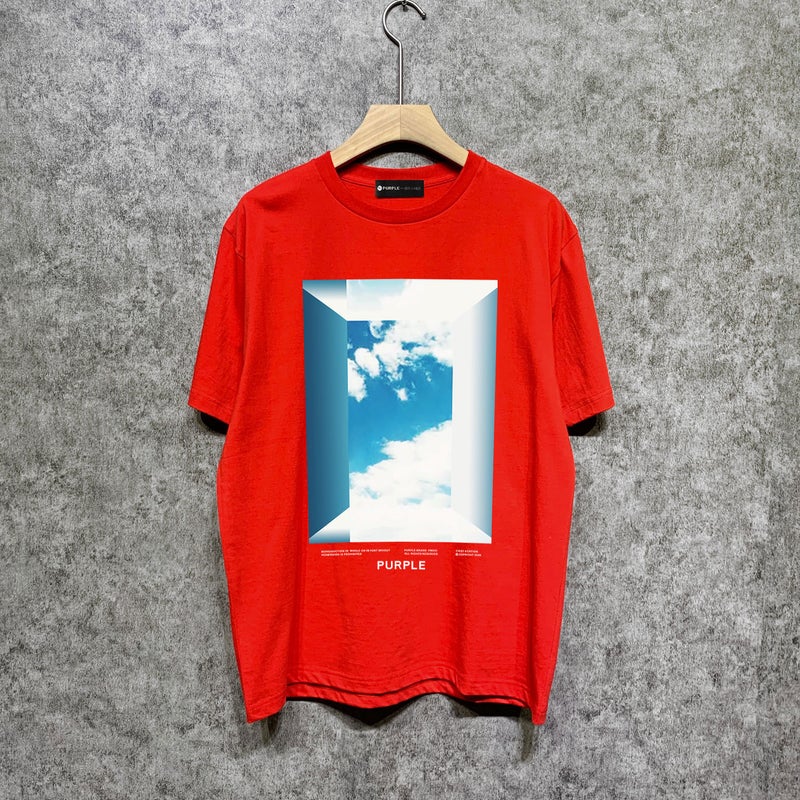 Long-Term Goods Fashion Brand Purple Brand T Shirt Short-Sleeved T-Shirt - Image 5