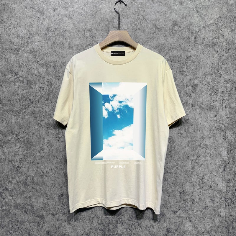 Long-Term Goods Fashion Brand Purple Brand T Shirt Short-Sleeved T-Shirt - Image 4