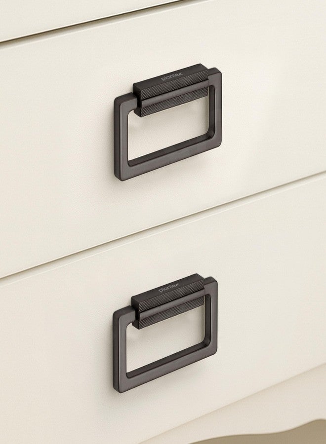 Plantex Rajwadi Drawer Kadi/Drawer Handle/Kadi for Drawers/Pull-Push Kadi for Home/Office Cabinet - Pack of 2 (Satin Black) - Image 1