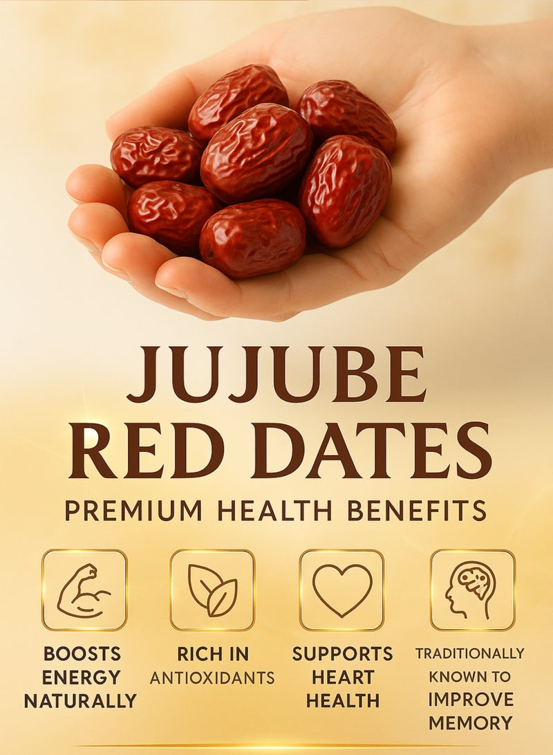 Zahr Jujube Red Dates (Unnab Ahmar) – Premium Dried Jujube Fruit | 100% Natural Whole Red Dates for Gardening, Horticulture, Botanical & Herbal Use - Image 4