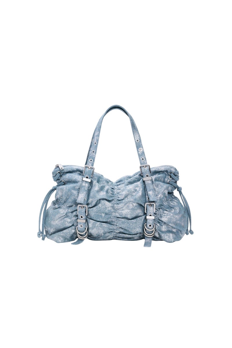 DESIGUAL Medium shoulder bag made of denim fabric - Image 1