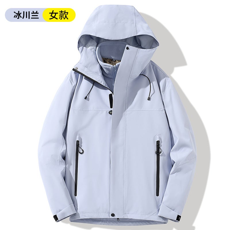 Full Air Pressure Glue Seamless Jacket For Men And Women Full Heat Seal Windproof Waterproof Outdoor Jacket Coat For Lovers - Image 1
