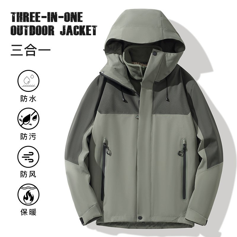 Full Air Pressure Glue Seamless Jacket For Men And Women Full Heat Seal Windproof Waterproof Outdoor Jacket Coat For Lovers - Image 2