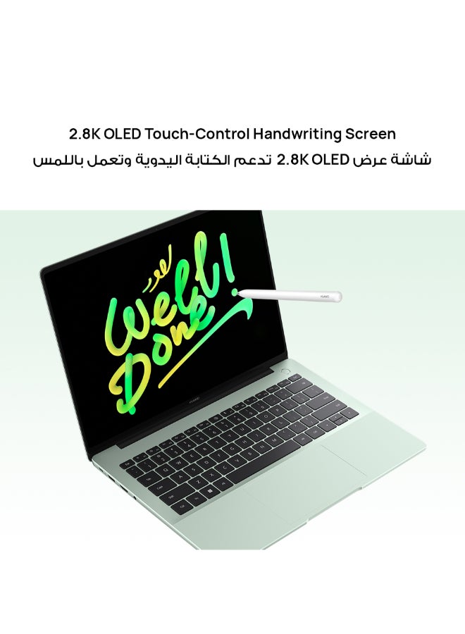 HUAWEI Matebook 14 Laptop, 14.2" 2.8K OLED Display, 1.31kg Ultra-Slim Design, 16GB RAM + 512 GB SSD, Ultra 5 Processor,  AI Camera Smart Conference, Super Device Drag to Connect English/Arabic Gray - Image 3