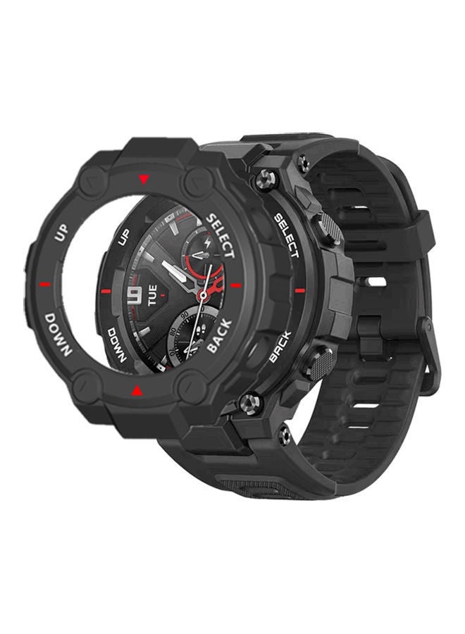 NIBEMINENT Protective Case Cover For Huami Amazfit T-Rex Pro Black  - Image 2