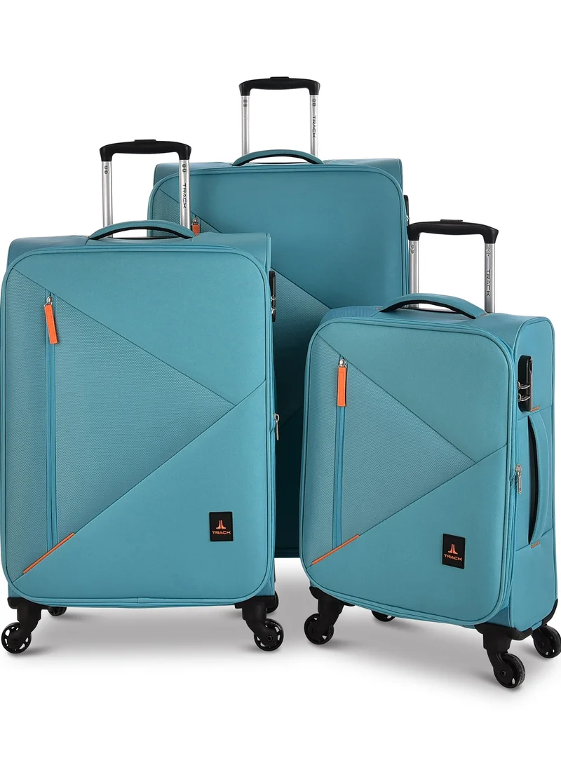 Track Track Luggage set 3 Pcs Soft Unisex Trolley Travel Bag with bright colors urban style  LG003/3P