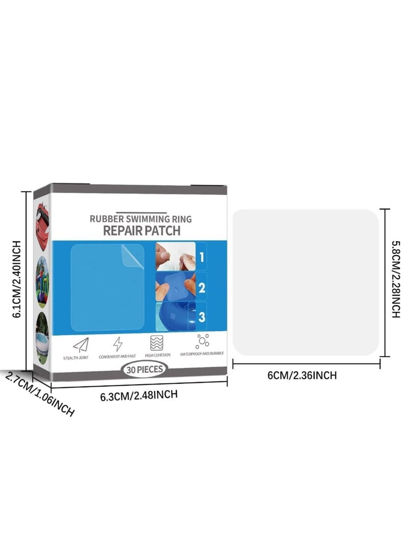 SOLARAE Waterproof Repair Tape, Multi-Use TPU Adhesive Patch Kit, Heavy-Duty Self-Adhesive for Swimming Rings, Inflatable Tents, Air Beds, Canvas Canopies, Tubes, Durable & Quick Fix, 6x5.8 cm - Image 5