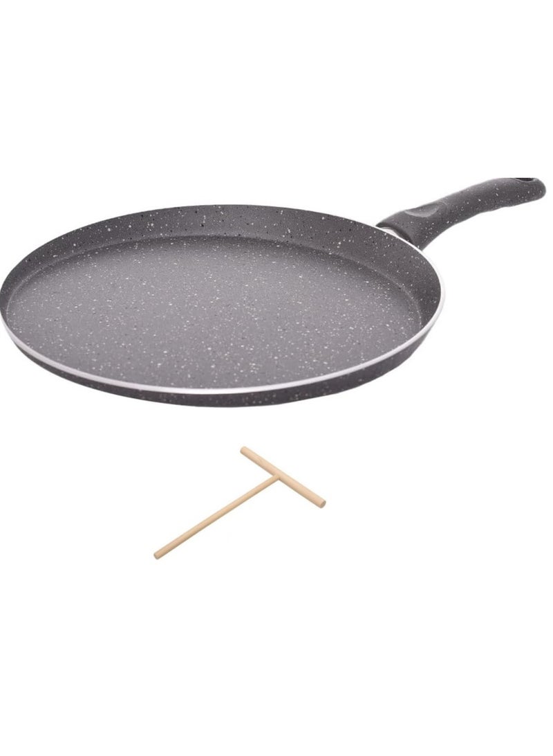 Crepe Pan, 30 cm Size, Grey - Image 3