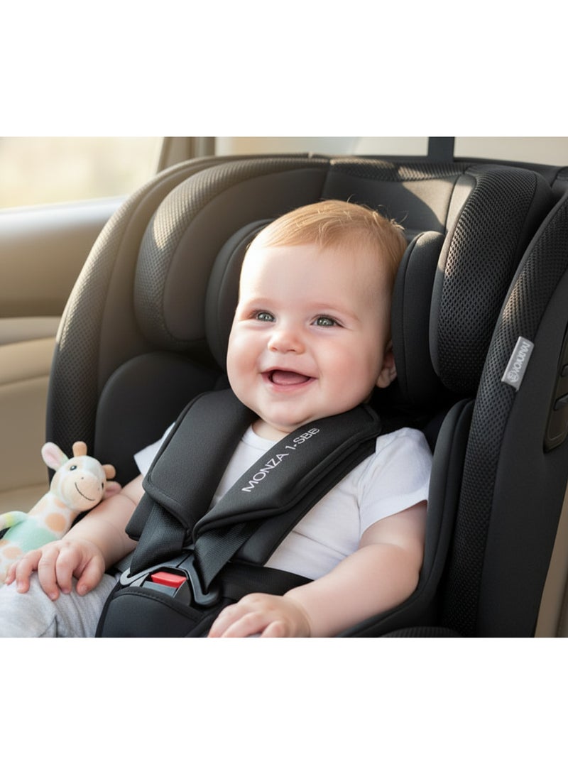 Lorelli Motion ISOFIX Car Seat, Group 0+/1/2/3 (0–36 kg) – Adjustable, 360° Rotating, Reclining Baby & Toddler Seat, Black - Image 5