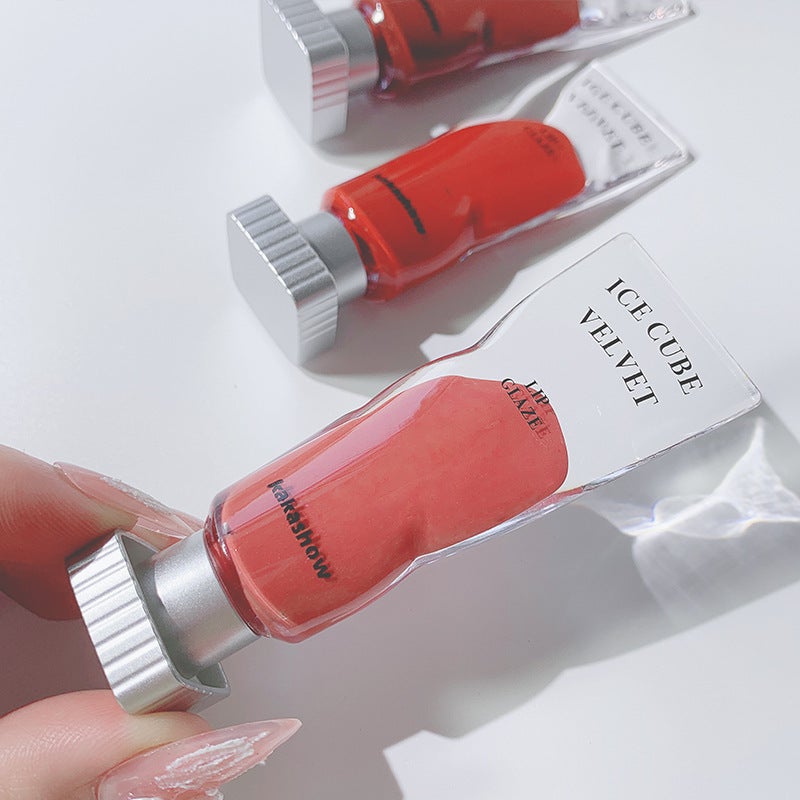 Kakashow Transparent Pigment Ice Velvet Lip Glaze Matte Lipstick Lip Gloss Pure To White Not Easy To Stick Cup Lipstick - Image 5