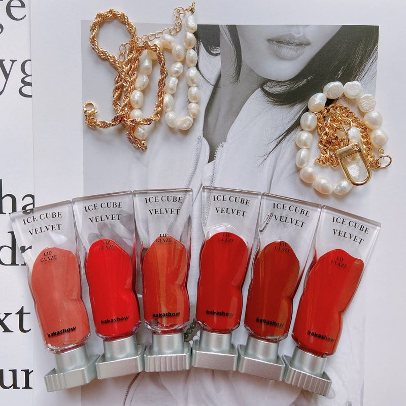 Kakashow Transparent Pigment Ice Velvet Lip Glaze Matte Lipstick Lip Gloss Pure To White Not Easy To Stick Cup Lipstick - Image 3