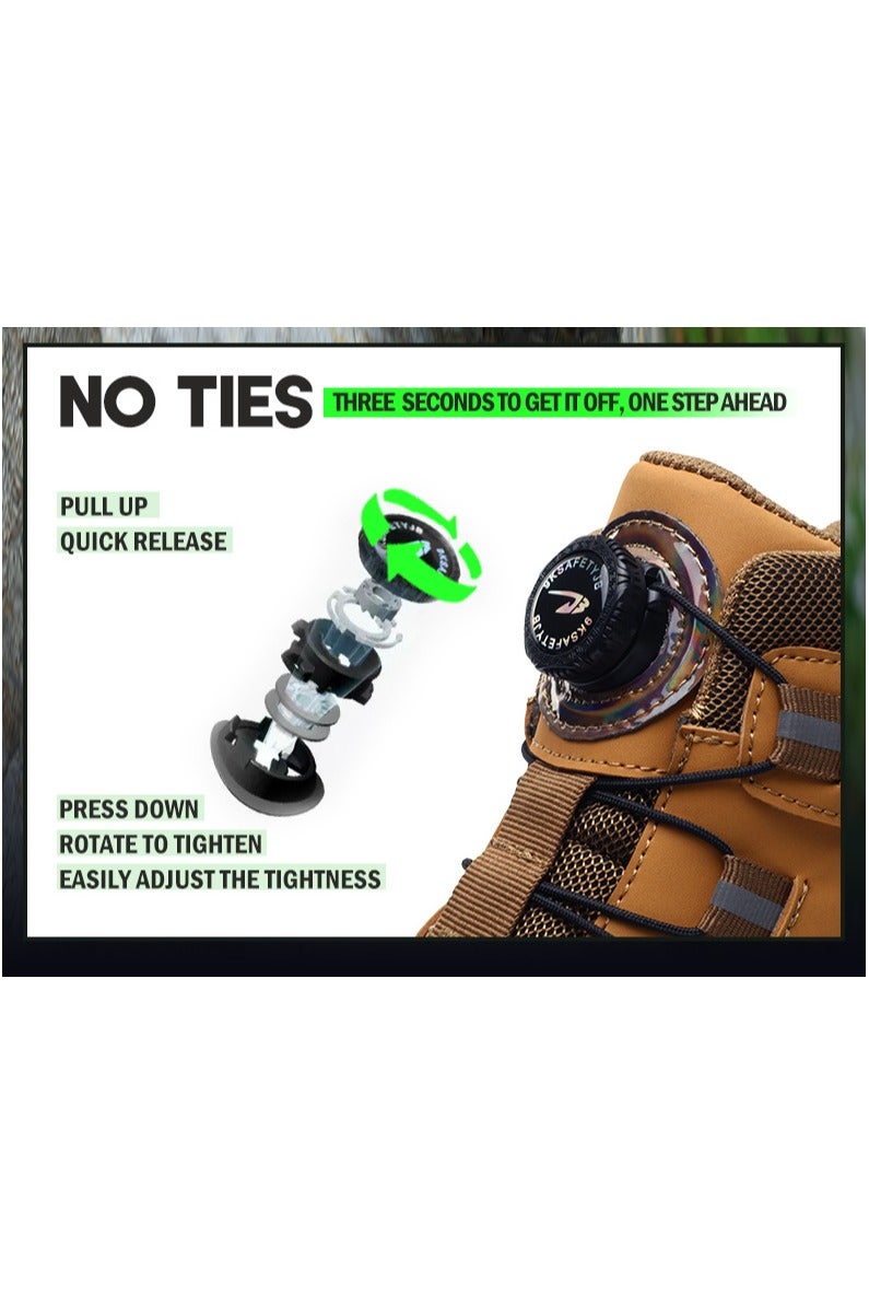 Safety boots, lightweight waterproof work boots for men and women, steel toe safety boots, non-slip work boots - Image 5