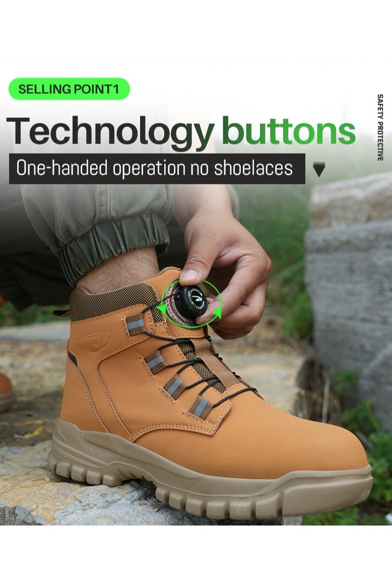 Safety boots, lightweight waterproof work boots for men and women, steel toe safety boots, non-slip work boots - Image 4