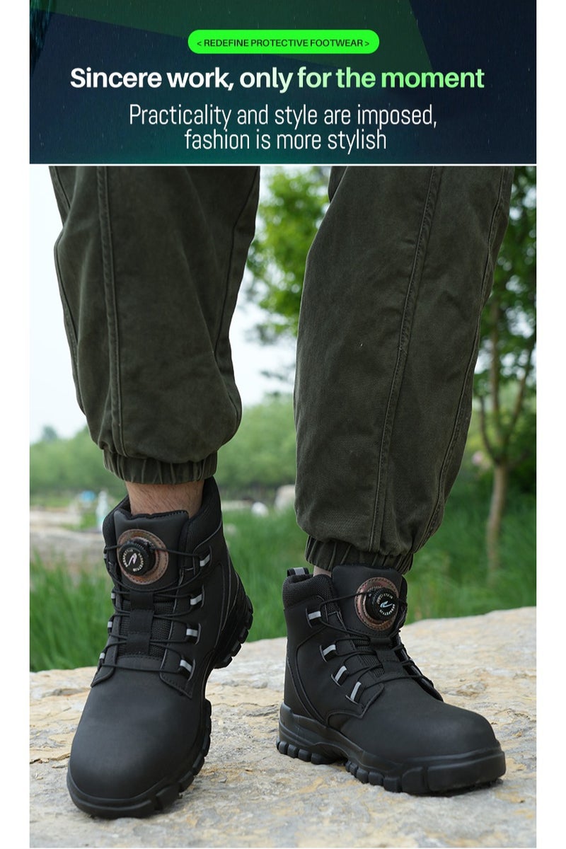 Safety boots, lightweight waterproof work boots for men and women, steel toe safety boots, non-slip work boots - Image 3