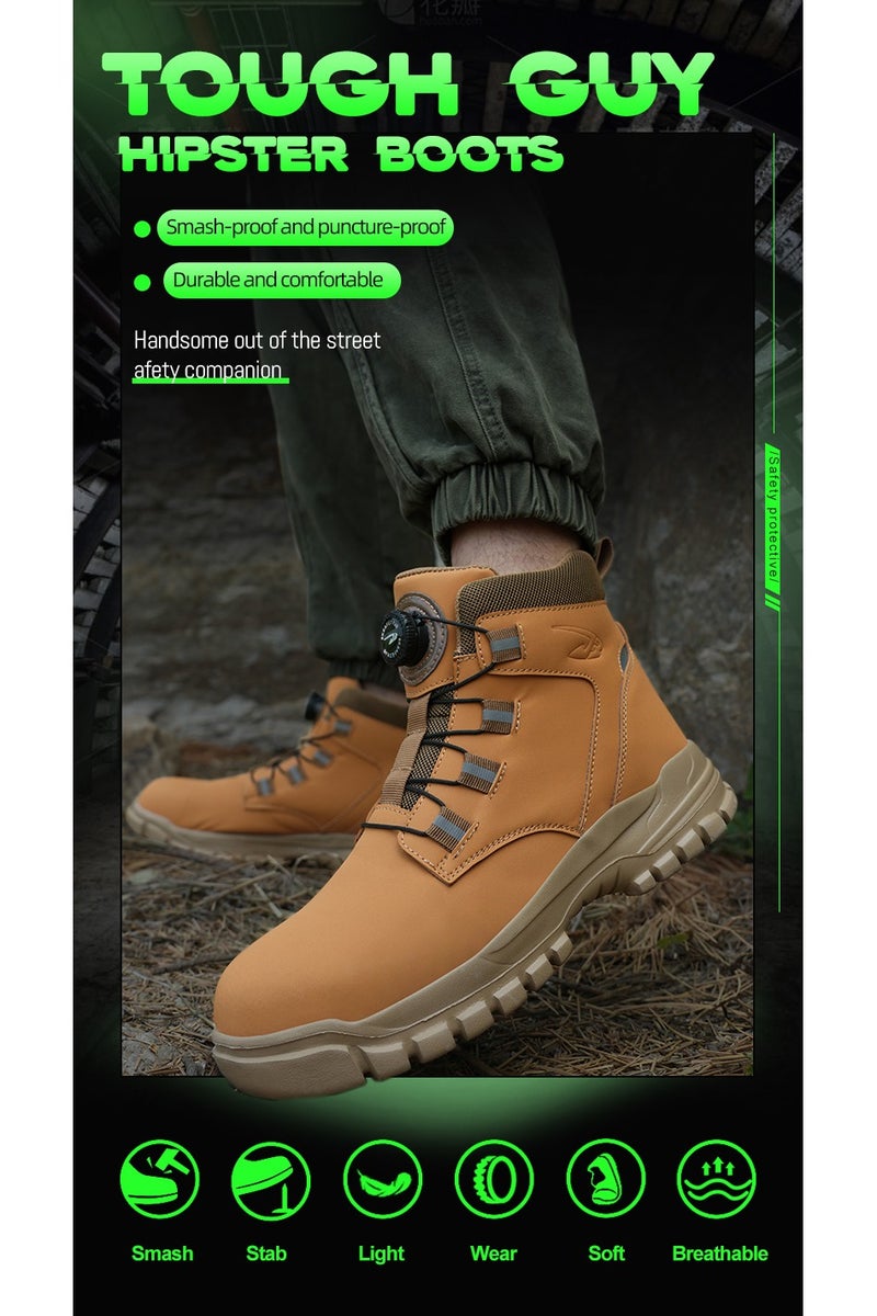 Safety boots, lightweight waterproof work boots for men and women, steel toe safety boots, non-slip work boots - Image 1