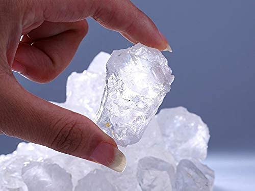 Zenkeeper 1 Lb Rough Clear Quartz Stone Bulk - Large Raw Clear Quartz Crystal Natural Clear Quartz Chunks Natural Crystals Healing Stones - Image 3