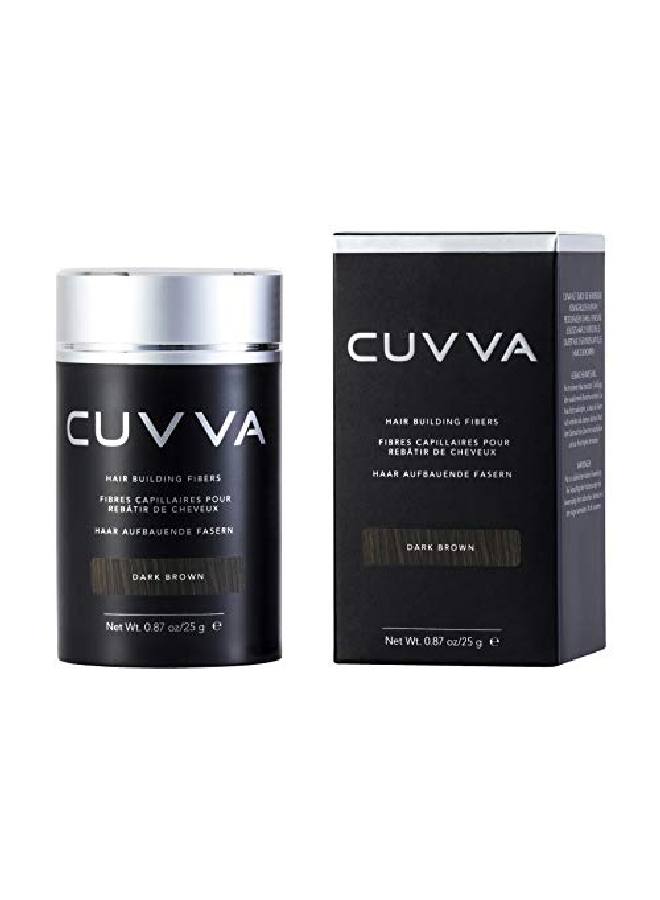 CUVVA Hair Fibers For Thinning Hair (Dark Brown) Keratin Hair Building Fiber Hair Loss Concealer Thicker Hair In 15 Seconds 25G/0.87Oz Bottle For Men & Women  - Image 2