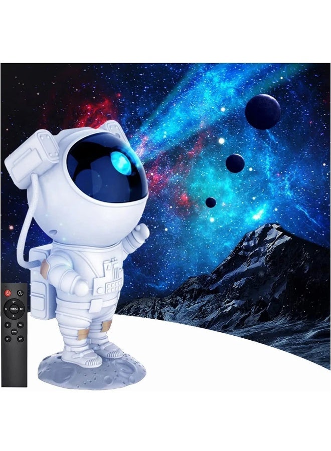 Star Projector Galaxy Night Light Astronaut Starry Nebula Ceiling LED Lamp Kids Room Decor Aesthetic 360°Rotation Magnetic Head Light