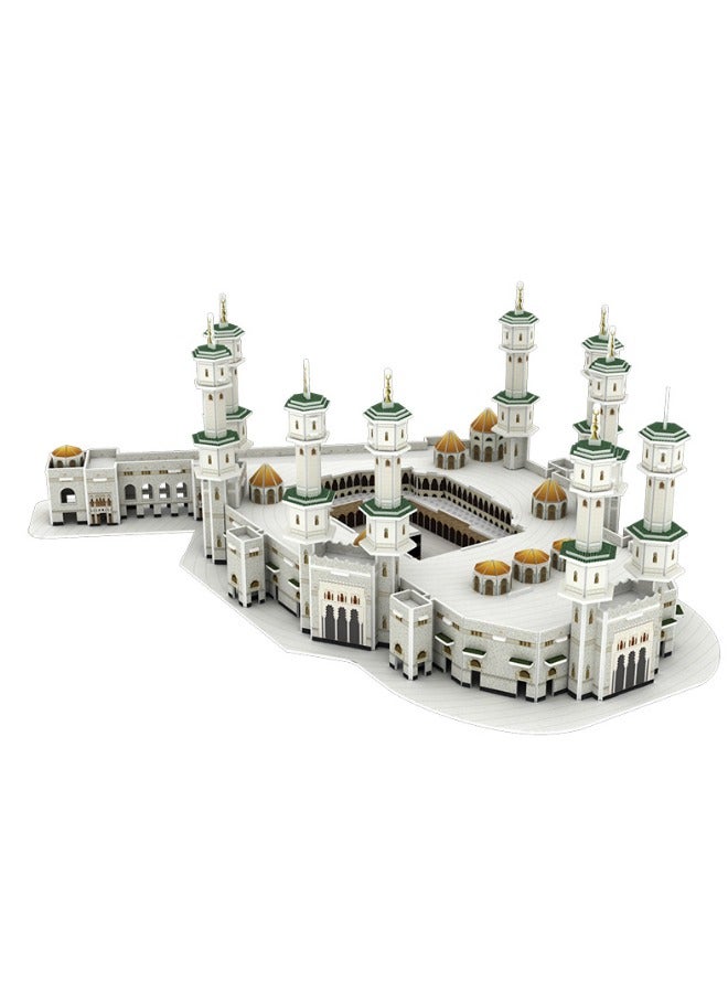 Great Mosque of Mecca 3D Puzzle, Islamic Mecca Mosque DIY Puzzle Toy, Saudi Arabian Architecture Building Block Model, Gifts for Kids Adult - Image 3