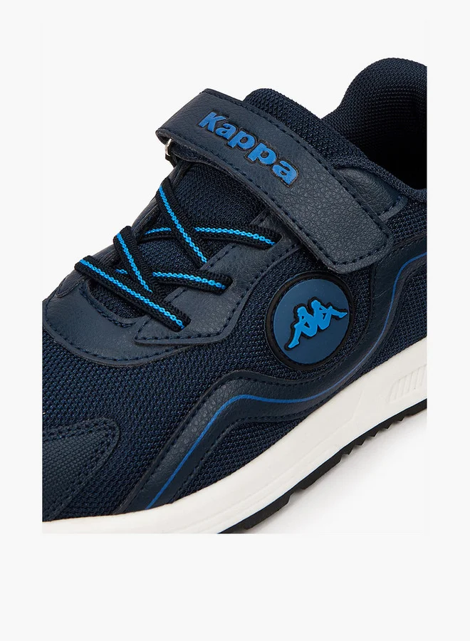 Kappa Boys' Panelled Sports Shoes with Hook and Loop Closure
