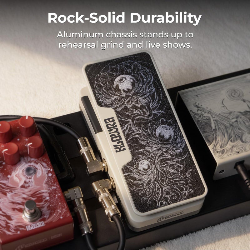 Klowra Mantra Dual Expression Pedal, Klowra x Hotone, Passive EXP with 2 Independent Outputs, Adjustable Polarity, Wide Compatibility for Guitar Pedals, Amps, Multi-Effects, MIDI Controllers - Image 4