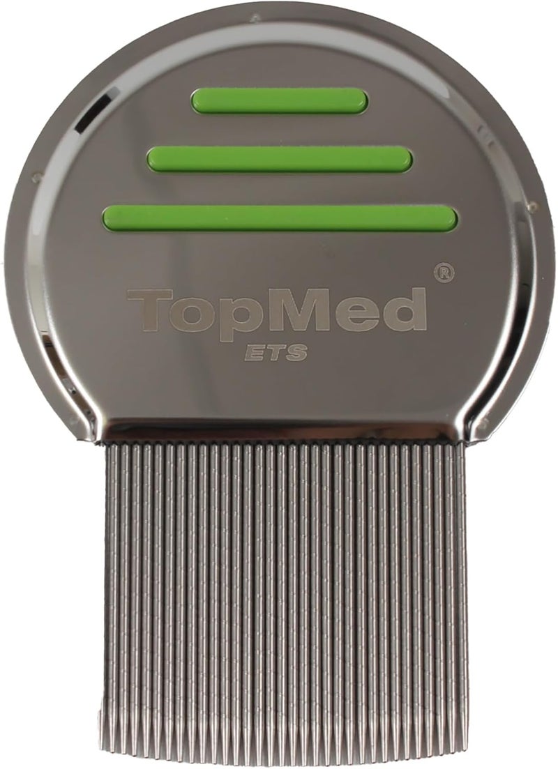 TOPMED ETS مشط قمل من الفولاذ المقاوم للصدأ مع إبرة لولبية 1 قطعة - Image 1