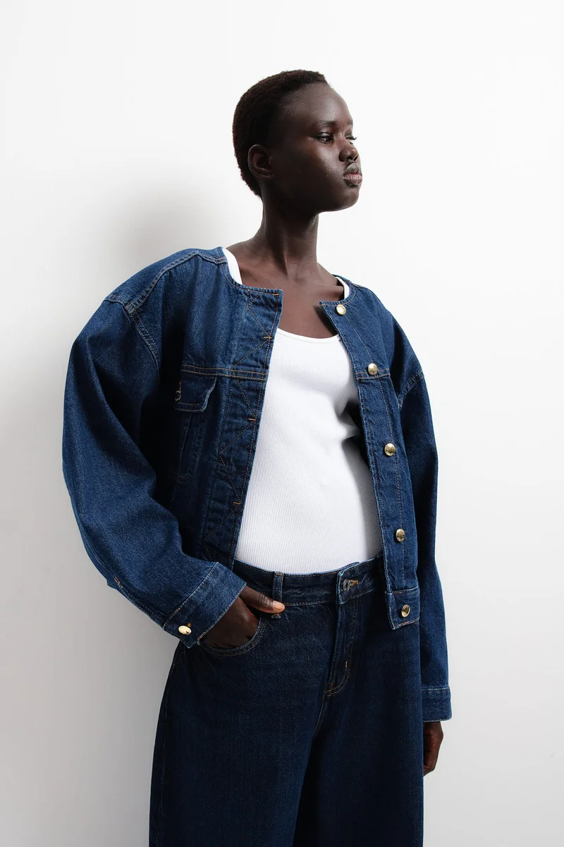 اتش اند ام جاكيت دنيم