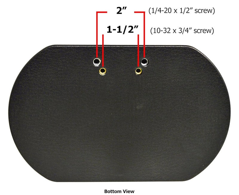 Alco Wheelchair Calf Pad, Black (Each), Universal Fits Most Medline, Drive, Invacare, E&J, Guardian, Lumex, Tuffcare, & Other Manual Wheelchairs (Screws Included) - Image 2