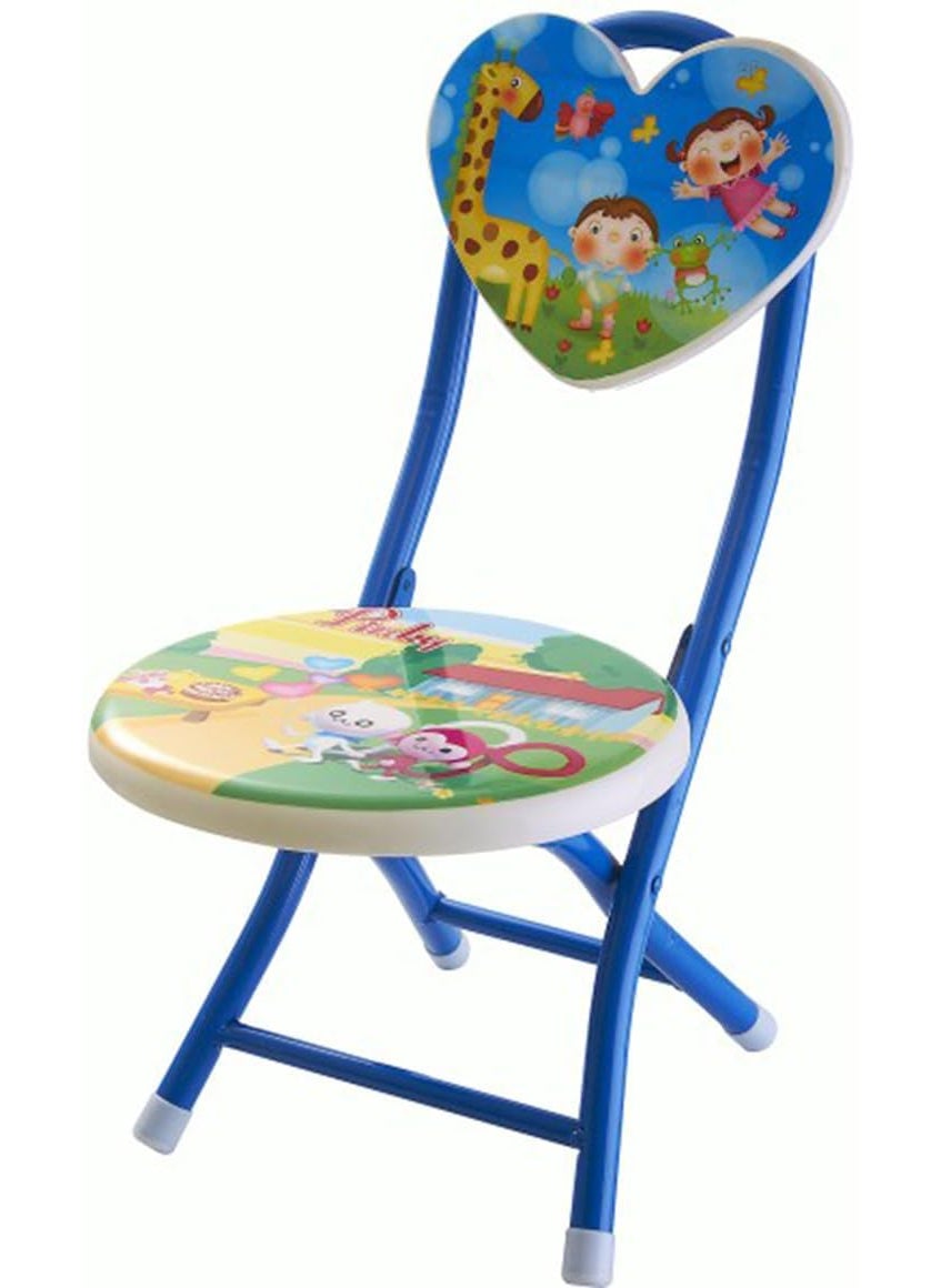 Mammoth MAMMOTH Colorful Childrens Multi Function Cute Small Chair Homeschooling Homework Lightweight Stack able Folding for Classroom Camping Fishing  - Image 1