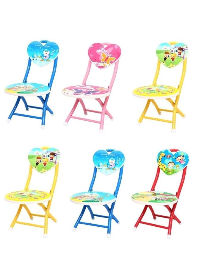 Mammoth MAMMOTH Colorful Childrens Multi Function Cute Small Chair Homeschooling Homework Lightweight Stack able Folding for Classroom Camping Fishing  - Image 3