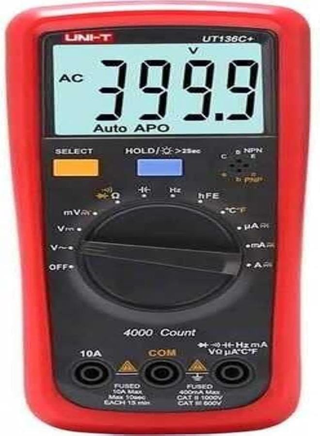 UNI-T Uni-T Ut136C+ 1000V Ac/Dc Innovative Industrial Digital Multimeter