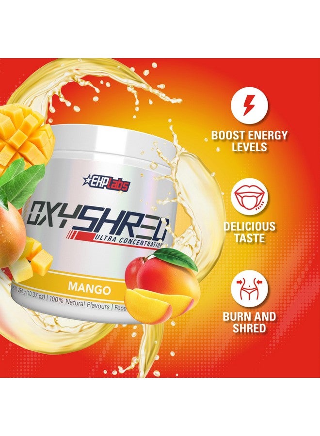 EHP Labs OxyShred Pre Workout Powder - Preworkout Powder with L Glutamine & Acetyl L Carnitine, Energy Boost Drink - Mango, 60 Servings - Image 3