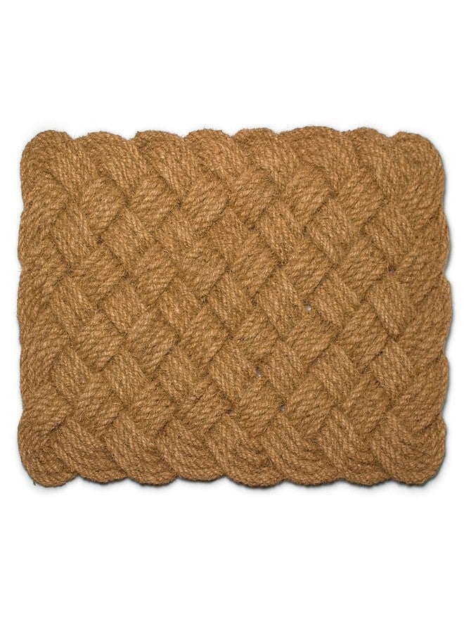 Abbott Collection Woven Rope Coir Doormat (21x33 L) - Image 1