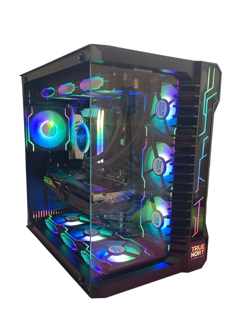 Truenort MonsterX  Gaming PC,  Intel Ultra7  Processor (CPU) | RTX 5070 Ti Graphics Card (GPU) | 32GB RAM Memory | 1TB SSD Storage | Windows 11 Pro | True Nort Gaming Case Black  - Image 3