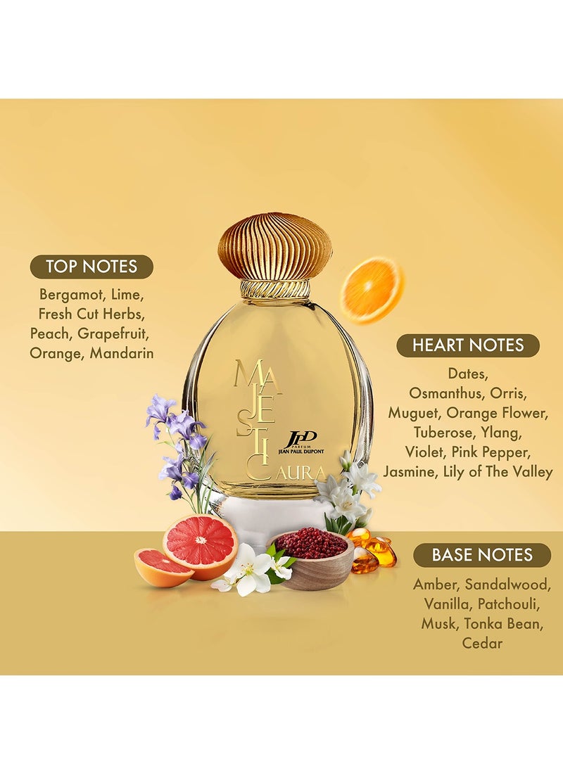 Jean Paul Dupont Majestic Aura Eau de Parfum For Women 100ml  - Image 3