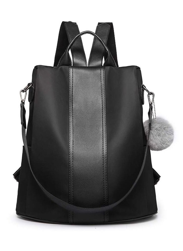 SYOSI Women Backpack, Leisure Ladies Rucksack, Water-Resistant Nylon School Bags Anti-Theft Daypack Shoulder Bag, Elegant Modern For Work Shopping Travel (black) - Image 3