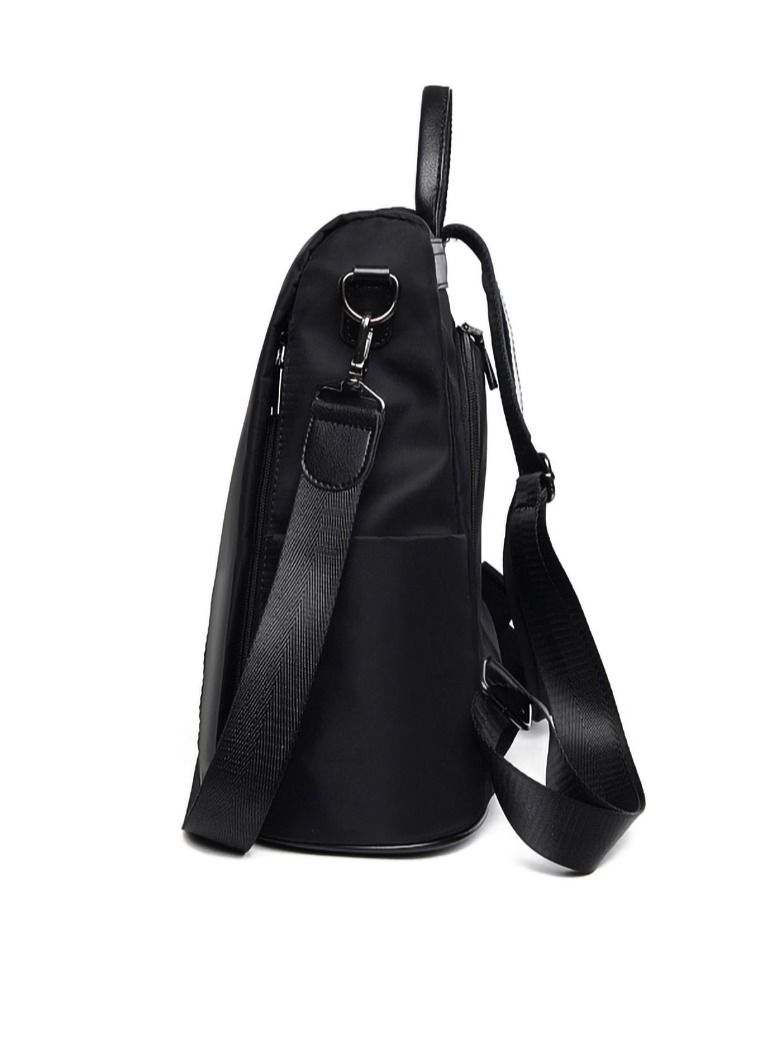 SYOSI Women Backpack, Leisure Ladies Rucksack, Water-Resistant Nylon School Bags Anti-Theft Daypack Shoulder Bag, Elegant Modern For Work Shopping Travel (black) - Image 4