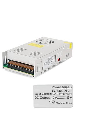 Voltage Converter, AC 220V to DC 12V 30A 360W Voltage Transformer Regulated Switching Po-wer-Supplys Adapter Converter for LED Strip Light, 3D Printer, Computer Project, CC-TV (S-360-12) - pzsku/Z382100A7AA0D5C125DE0Z/45/_/1720795247/768d28bf-c39f-490d-b15e-74dbabd210cf