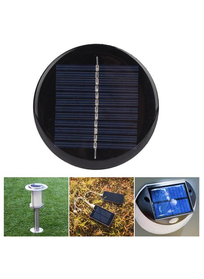Thoraya 4PCS 6V 80MM Diameter Round Portable Stable Efficient Polycrystalline Silicon Solar Cell Panel  - Image 5