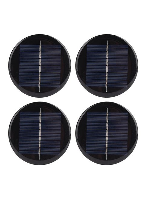 4PCS 6V 80MM Diameter Round Portable Stable Efficient Polycrystalline Silicon Solar Cell Panel